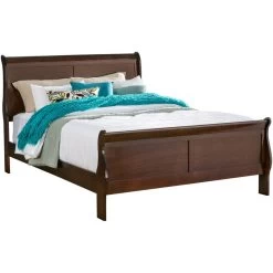 Yorkshire Brown Cherry Queen Bed