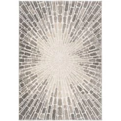 Mystical Starburst Natural 5x8 Rug