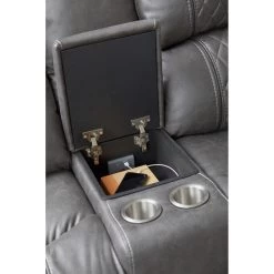 Starling Graphite Power Plus Reclining Console Loveseat -furniture QK1012501 MAWA IS3 OL