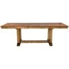 Bennett Smokey Quartz Trestle Dining Table -furniture QK1013215 AAME PRI OL