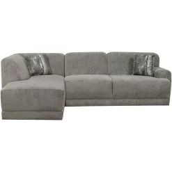Delvin Gray 2 Piece Left Chaise Sofa 7 Delvin Gray 2 Piece Left Chaise Sofa -furniture QK1013227 DIME PRI OL