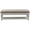 Magnolia Manor Antique White Bed Bench -furniture QK1013393 LIBF PRI OL