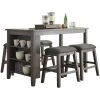 Caitbrook Gray 5 Piece Backless Counter Dining Set -furniture QK1013416 ASHL LF1 OL