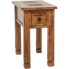 Sedona Rustic Oak Chairside Table -furniture QK1014051 SUNN PRI OL