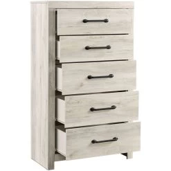 Cambeck Whitewash 5 Drawer Chest -furniture QK1014872 ASHL ER1 OL