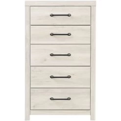 Cambeck Whitewash 5 Drawer Chest