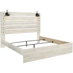 Cambeck Whitewash Queen Panel Bed -furniture QK1014883 ASHL ER1 OL