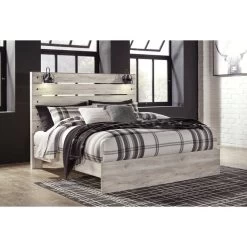 Cambeck Whitewash Queen Panel Bed -furniture QK1014883 ASHL LF1 RM