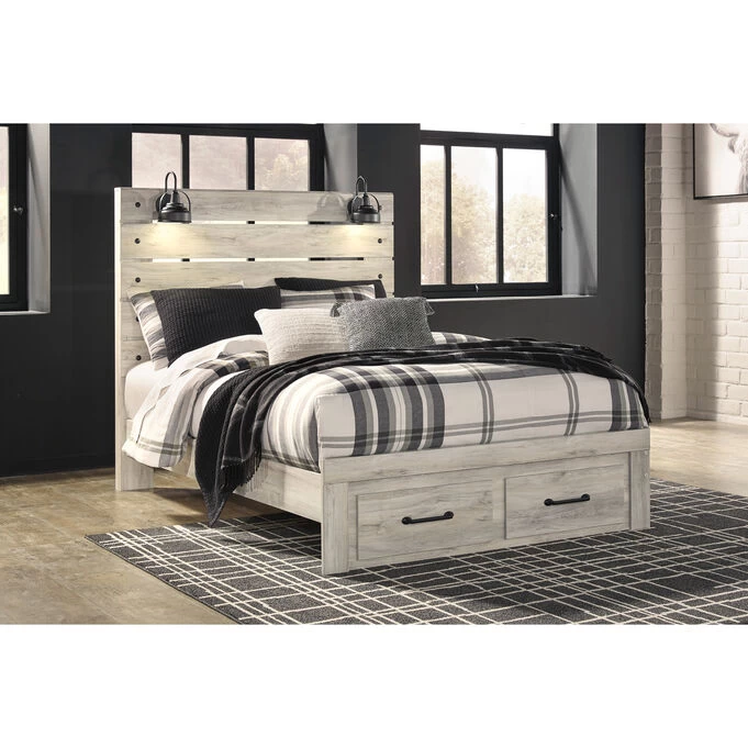 Cambeck Whitewash Queen Storage Bed 4 Cambeck Whitewash Queen Storage Bed - Image 2