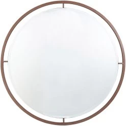 Mettle Round Bronze Wall Mirror