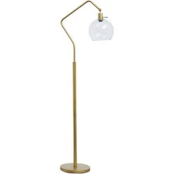 Marilee Antiqued Brass Floor Lamp