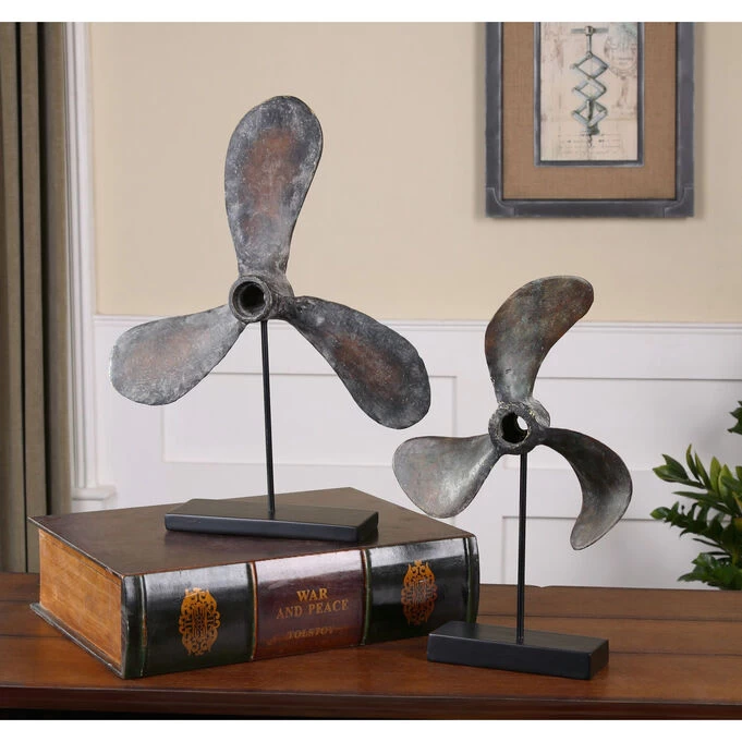 Propellers Rust Sculptures 4 Propellers Rust Sculptures - Image 2