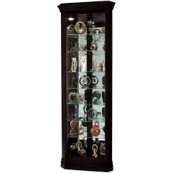 Duane Black Satin Corner Curio