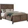 Patches Gray Brown Queen Panel Bed -furniture QK1017665 DAVI PRI OL
