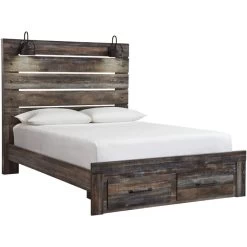 Drystan Brown Queen Storage Bed