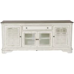 Magnolia Manor Antique White TV Console
