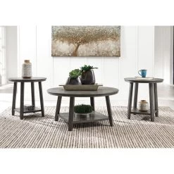 Caitbrook Gray Set Of 3 Tables -furniture QK1018783 ASHL LF1 RM