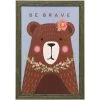 Brave Bear Framed Art -furniture QK1019338 STYL PRI OL