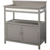 Emery Gray Changing Table With Doors 1 Emery Gray Changing Table With Doors -furniture QK1019501 WEDE PRI OL
