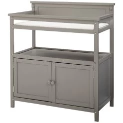 Emery Gray Changing Table With Doors