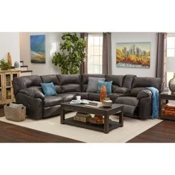 Grover Gray 2 Piece Reclining Sectional