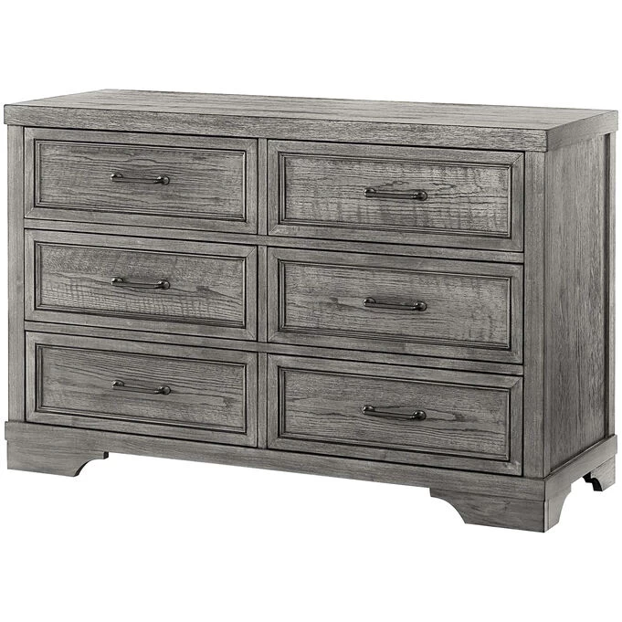 Foundry Brushed Pewter Dresser 3 Foundry Brushed Pewter Dresser