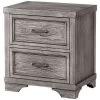 Foundry Brushed Pewter Nightstand -furniture QK1019913 WEDE AFR OL