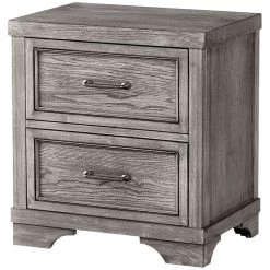 Foundry Brushed Pewter Nightstand