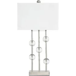 Jaala Clear Silver Table Lamp