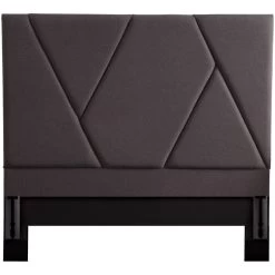 Modern Dark Gray Queen Upholstered Headboard