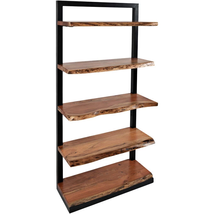 Natures Edge Natural 5 Shelf Bookcase 4 Natures Edge Natural 5 Shelf Bookcase - Image 2