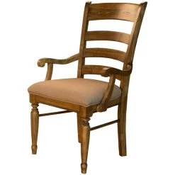 Bennett Smokey Quartz Upholstered Arm Chair