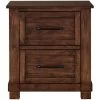 Sun Valley Rustic Timber Nightstand