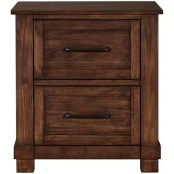 Sun Valley Rustic Timber Nightstand