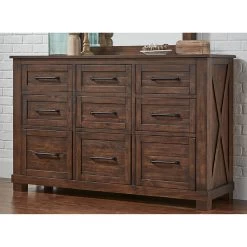 Sun Valley Rustic Timber Dresser 9 Sun Valley Rustic Timber Dresser -furniture QK1020718 AAME LF1 RM