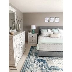 Elements Olivia White Nightstand 9 Elements Olivia White Nightstand -furniture QK1020729 ELEM LF2 RM