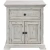 Elements Olivia White Nightstand -furniture QK1020729 ELEM PRI OL