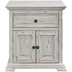 Elements Olivia White Nightstand