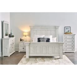 Elements Olivia White Queen Bed -furniture QK1020735 ELEM LF1 RM
