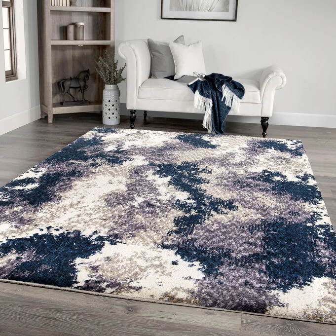 Cotton Tail Dreamy Taupe Blue 5x8 Rug 4 Cotton Tail Dreamy Taupe Blue 5x8 Rug - Image 2