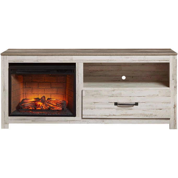 Aspen White 60 Inch Fireplace Console 3 Aspen White 60 Inch Fireplace Console