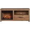 Cheyenne Oak 60 Inch Fireplace Console
