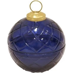 Beacon Blue Small Glass Ball Candle