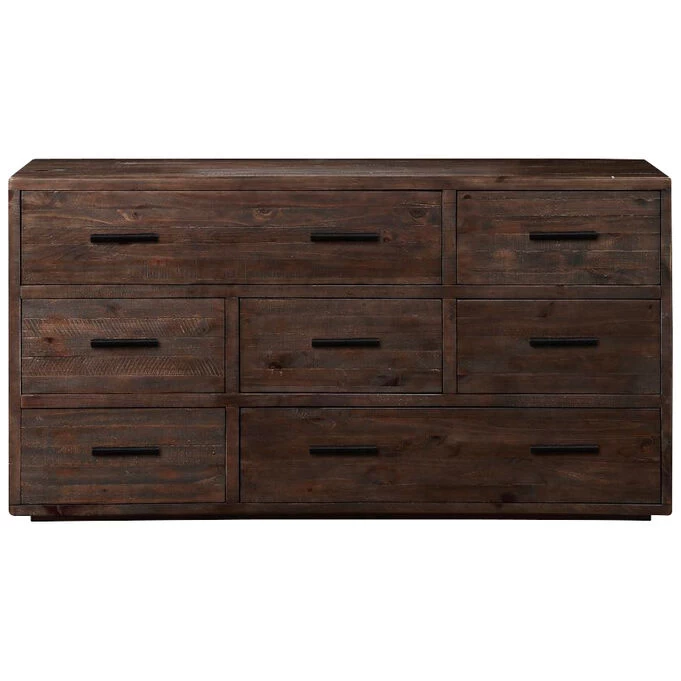 McKinney Espresso Pine Dresser 3 McKinney Espresso Pine Dresser