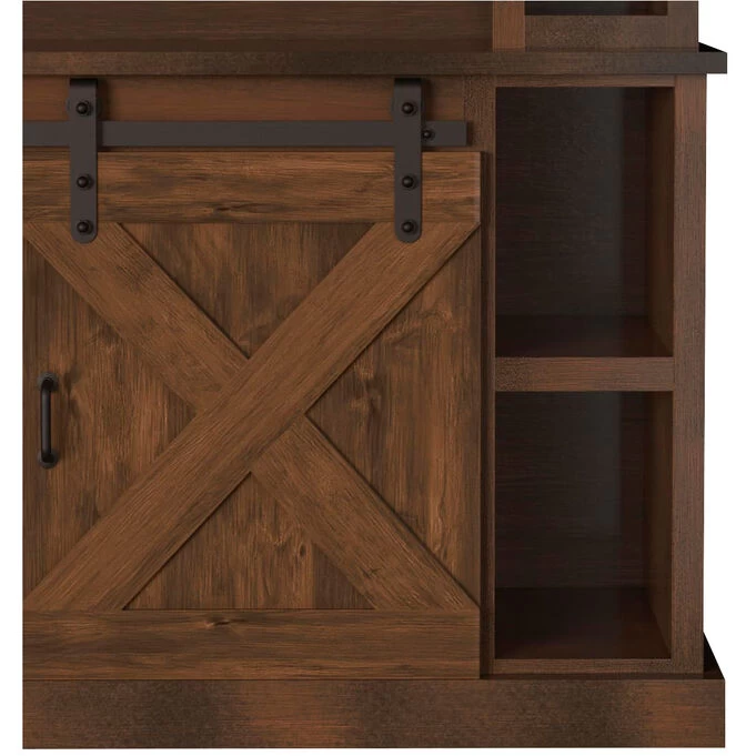 Farmhouse Aged Whiskey 2 Piece Hutch And Console 5 Farmhouse Aged Whiskey 2 Piece Hutch And Console - Image 3
