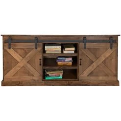 Farmhouse Aged Whiskey 66 Inch Console