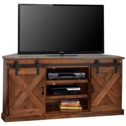 Farmhouse Barn Wood 66 Inch Corner Console 5 Farmhouse Barn Wood 66 Inch Corner Console -furniture QK1023091 LEGE PRI OL