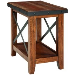 Taos Canyon Brown Chairside Table