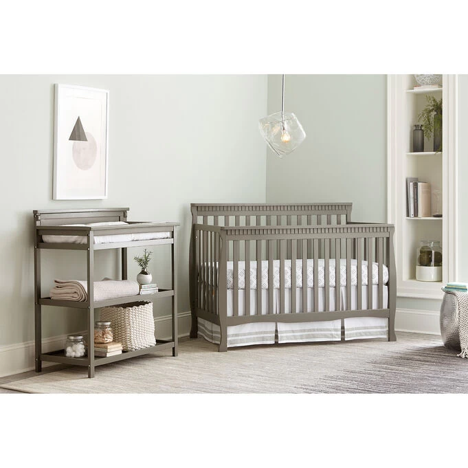 Emery Gray Slat Crib 4 Emery Gray Slat Crib - Image 2
