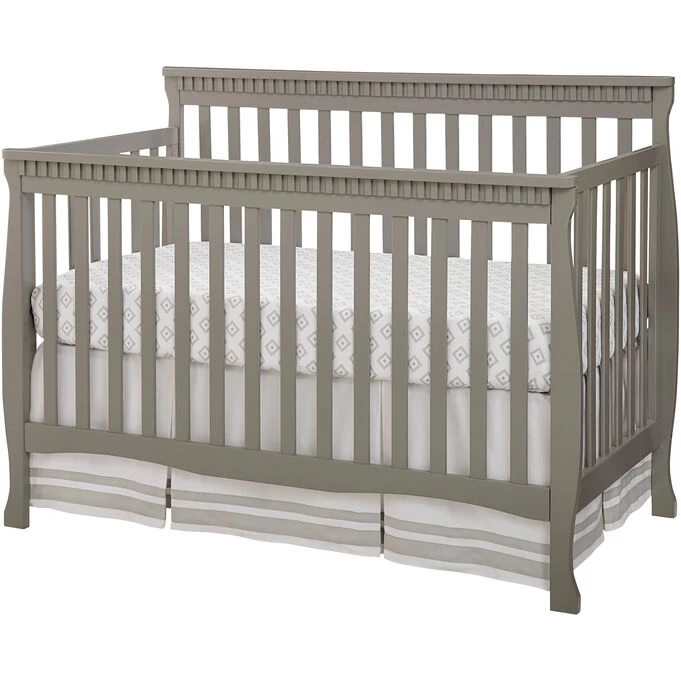 Emery Gray Slat Crib 3 Emery Gray Slat Crib